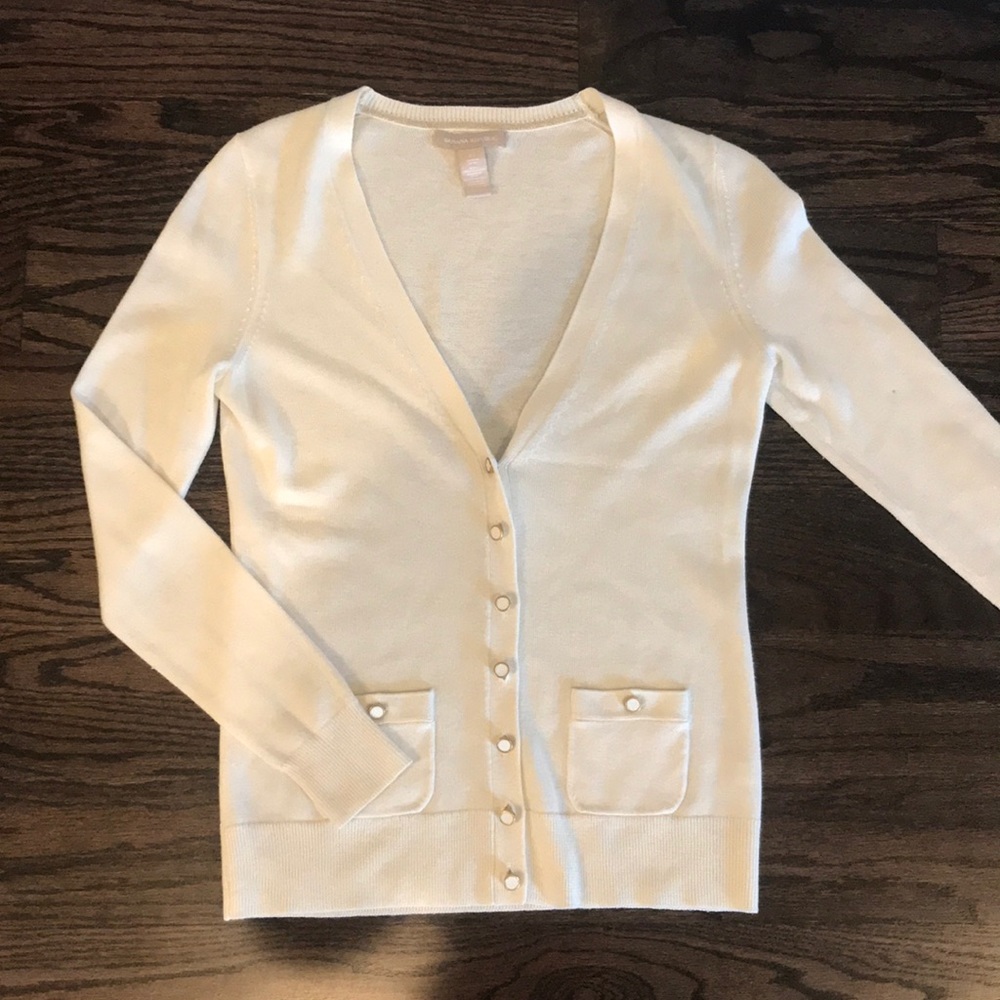 Banana Republic cream cardigan